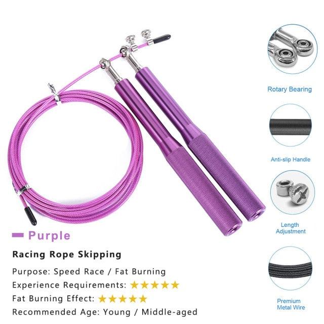 Digital Jump Rope Adjustable Weighted Speed Counter Calorie Fitness Skipping Rope