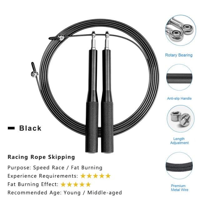 Digital Jump Rope Adjustable Weighted Speed Counter Calorie Fitness Skipping Rope