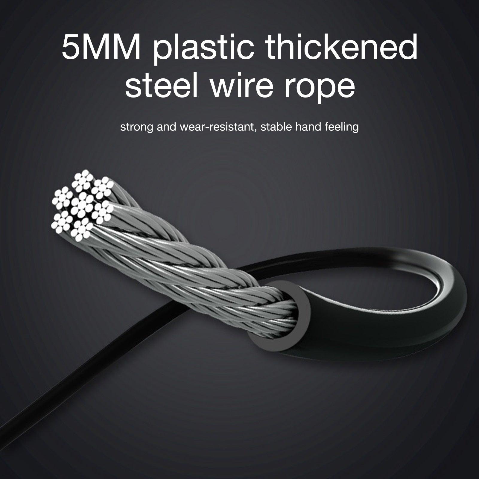 Digital Jump Rope Adjustable Weighted Speed Counter Calorie Fitness Skipping Rope
