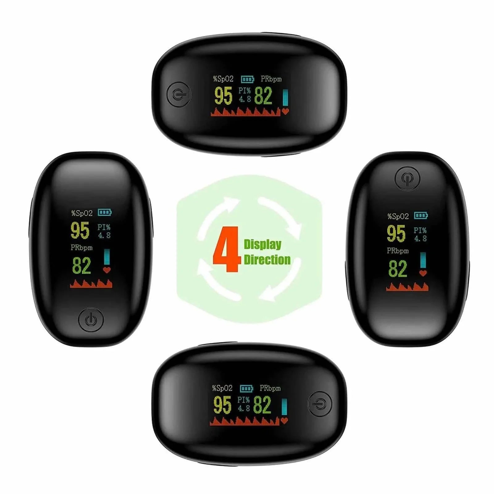 Finger Pulse Oximeter Heart Rate SpO2 Monitor